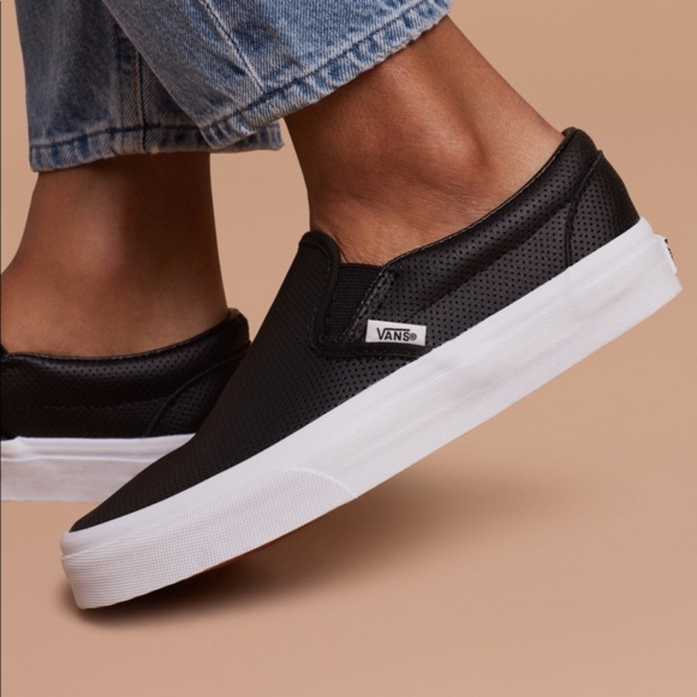 Vans Perf Leather Slip-ons size 7